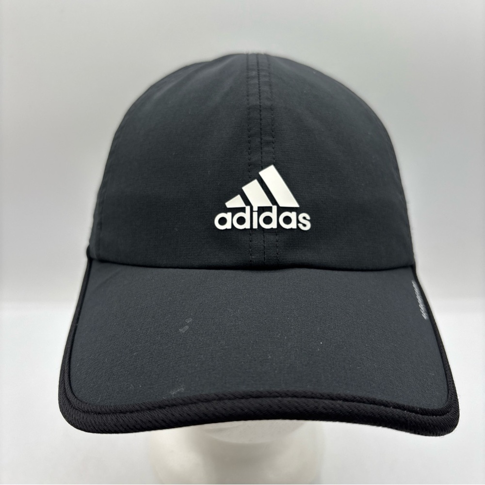 adidas Aeroready Men’s Black/White Moisture Wicking 6 Panel Adjustable Hat OSFM